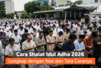 Umat Muslim sedang melaksanakan ibadah sholat hari Raya Idhul Adha ( Poto : istimewa )