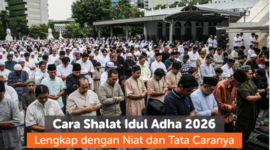 Umat Muslim sedang melaksanakan ibadah sholat hari Raya Idhul Adha ( Poto : istimewa )