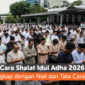 Umat Muslim sedang melaksanakan ibadah sholat hari Raya Idhul Adha ( Poto : istimewa )