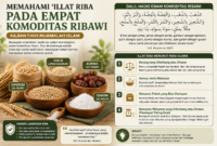 Empat komoditas ribawi dalam fikih muamalah Islam.( Ilustrasi poto : chatGPT ).