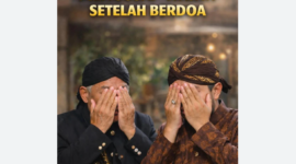 Hukum mengusap muka setelagh berdoa( Poto : istimewa ). 