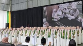 Wisuda Tahfidz Al-Qur’an 2026 di Pondok Pesantren Puteri Ummul Mukminin ‘Aisyiyah Wilayah Sulawesi Selatan( Poto : khittah )