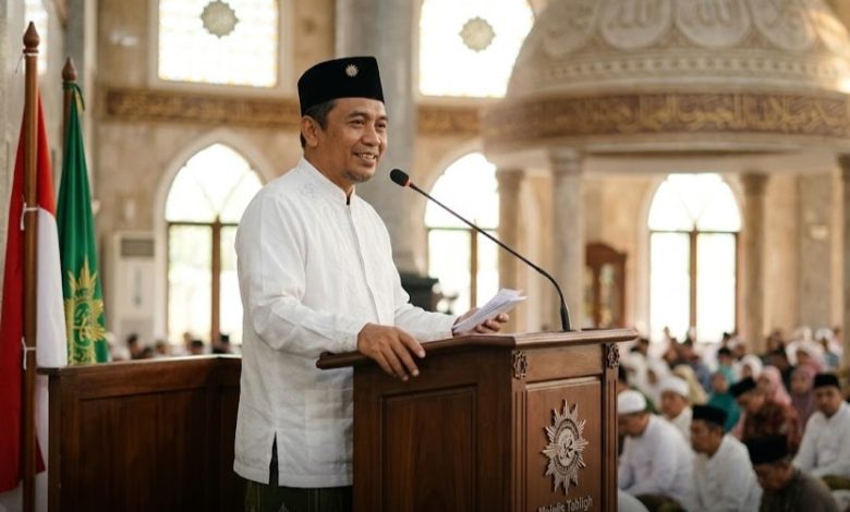 Ilustrasi Khatib sedang membaca khutah ke II ( Muhammadiyah Jateng )