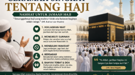 Ceramah singkat tentang haji berisi nasihat untuk jamaah haji agar menjaga niat, mengikuti sunnah, menjauhi maksiat, dan meraih haji mabrur.(  Ilustrasi Poto : chatGPT ).