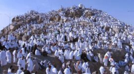 Jamaah Haji sedang Wukuf di Arafah ( Poto : REPUBLIKA )