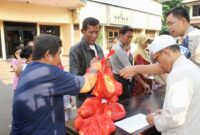 Tata cara Pembagian daging Qurban menurut islam syara' ( Poto : Aqiqah Berkah ).