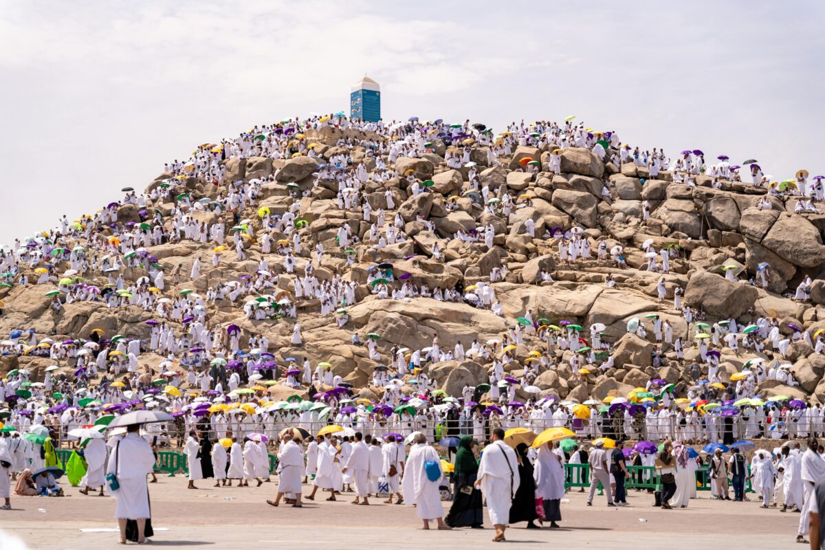Jamaah haji sedang di Arafah ( Poto : ist )