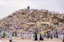 Jamaah haji sedang di Arafah ( Poto : ist )