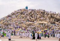 Jamaah haji sedang di Arafah ( Poto : ist )