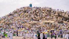 Jamaah haji sedang di Arafah ( Poto : ist )
