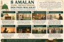 Delapan amalan yang mengundang do'a para Malaikat( poto :chatGPT ).