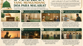 Delapan amalan yang mengundang do'a para Malaikat( poto :chatGPT ).