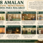 Delapan amalan yang mengundang do'a para Malaikat( poto :chatGPT ).