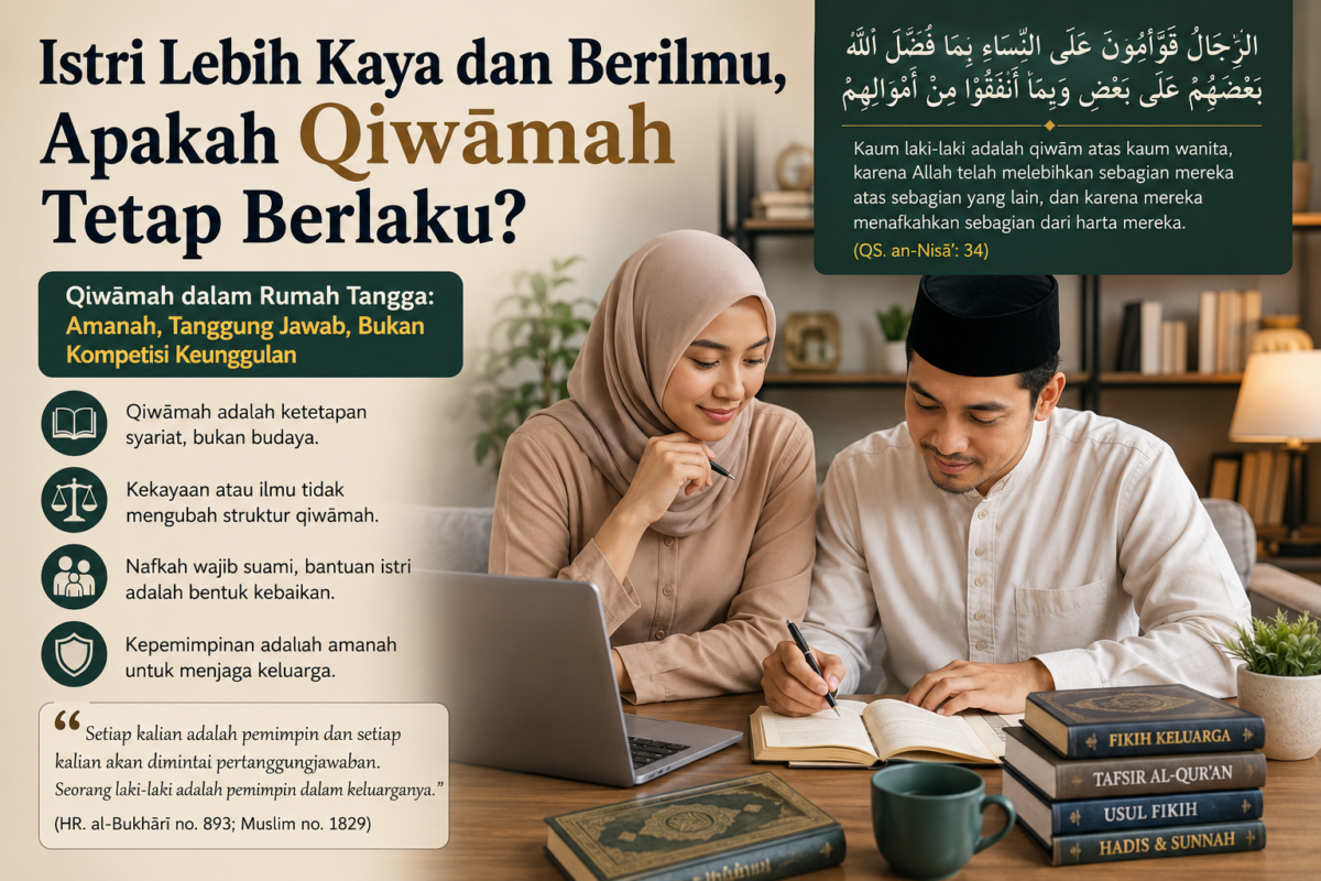Ilustrasi Qiwamah dalam keluarga ( poto :chatGPT )