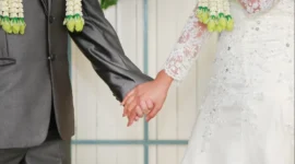 Ilustrasi sepasang pengantin setelah acara ijab dan qabul ( poto : islam.nu.or.id )