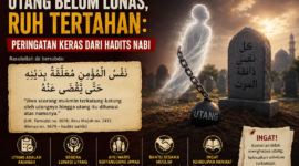 Ilustrasi hutang seorang mayat yang belum lunas tertahan di antara Bumi Dan Langit( poto :chatGPT)