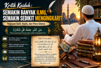 Ilustrasi edukatif tentang ilmu, hikmah, dan amar ma’ruf nahi munkar dalam Islam.( poto :chatGPT)