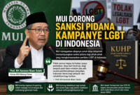 MUI menegaskan dorongan sanksi pidana kampanye LGBT di Indonesia.( ilustrasi poto  : chatGPT ) 
