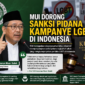 MUI menegaskan dorongan sanksi pidana kampanye LGBT di Indonesia.( ilustrasi poto  : chatGPT ) 