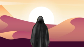 Ilustrasi sosok ummu Aiman Pengasuk Rasulullah SAW ( Poto : istimewa )