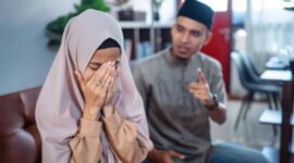 Ilustrasi Seorang Suami yang sedang menzihar isterinya.(poto :istimewa )