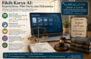 Kajian fikih karya AI tentang status harta, kepemilikan, akad, hak cipta, dan tanggung jawab syar‘i dalam muamalah modern.( poto : chatGPT ).