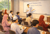 Jihad dengan ilmu dinilai lebih utama oleh ulama klasik. Simak dalil Al-Qur’an, hadis, dan kutipan kitab berbahasa Arab.( ilustrasi poto : istimewa )