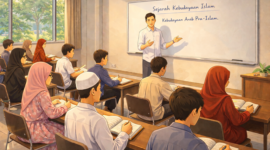 Jihad dengan ilmu dinilai lebih utama oleh ulama klasik. Simak dalil Al-Qur’an, hadis, dan kutipan kitab berbahasa Arab.( ilustrasi poto : istimewa )