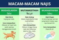 Penjelasan lengkap macam najis dalam Islam, jenis, dalil, dan cara menyucikannya.( poto : bersama dakwah )