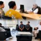 Tim Humas Universitas Islam Tebo saat melaksanakan studi tiru dan berdiskusi dengan Bidang Humas UIN STS Jambi, Senin (20/7/2026).(poto: jambiprima.com).