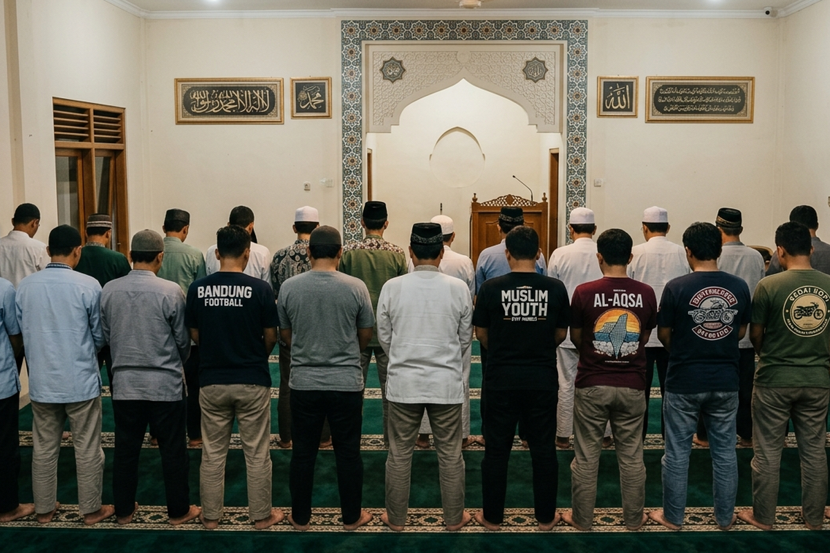 Hukum shalat memakai baju bergambar menurut penjelasan Syekh Muhammad Shiddiq al Minsyawi.(poto : cahayakompas).