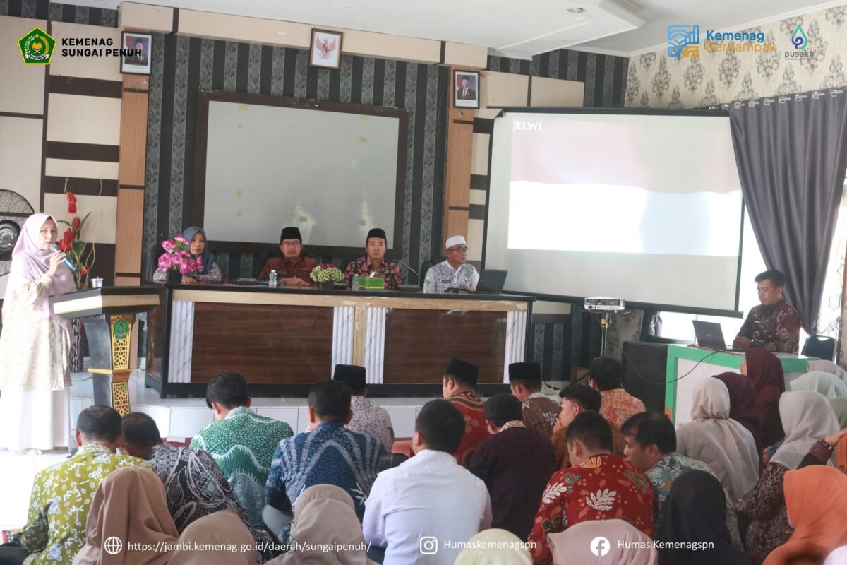 Kantor Kementerian Agama Kota Sungai Penuh menggelar program pembinaan guru madrasah sungai penuh pada Kamis (23/7/2026).(poto: humaskemenagspn).