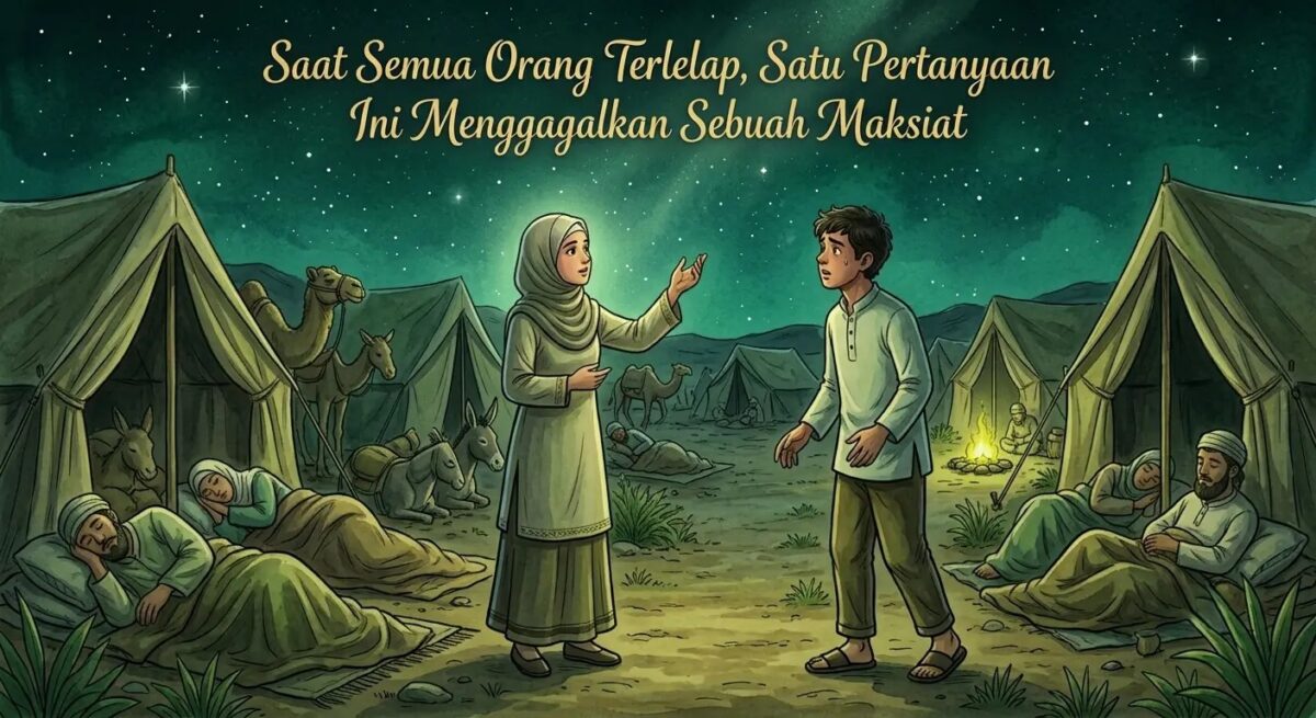 Kisah seorang laki-laki menaruh rasa cinta yang sangat mendalam kepada seorang perempuan.(poto: lirboyo.net).