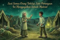 Kisah seorang laki-laki menaruh rasa cinta yang sangat mendalam kepada seorang perempuan.(poto: lirboyo.net).