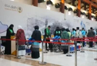 Kementerian Haji dan Umrah (Kemenhaj) menetapkan seluruh aktivitas keberangkatan dan kepulangan jemaah umrah dan jemaah haji khusus melalui Bandara Internasional Soekarno-Hatta.( poto : padangkita.com )