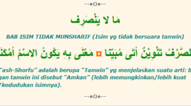 BAB Isim Tidak Munsyarif.(poto: alfiyah)