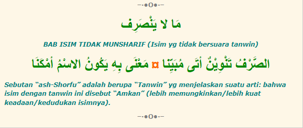 BAB Isim Tidak Munsyarif.(poto: alfiyah)