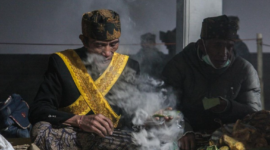 Ilustrasi Seorang Dukun Membaca Mantera( poto : istimewa)