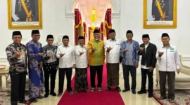 Gubernur Sumbar Mahyeldi Ansharullah bersama Tim Survei lokasi Muktamar ke-35 NU.( poto : padangkita.com )