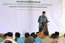Gubernur Sumatera Barat (Sumbar), Mahyeldi Ansharullah meluncurkan Program Zakat Community Development (ZCD) Kampung Zakat.( poto: padangkita.com).
