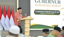 Gubernur Sumbar Mahyeldi Ansharullah membuka Musyawarah Daerah (Musda) XI Majelis Ulama Indonesia (MUI) Provinsi Sumbar Tahun 2026 di Auditorium Gubernur Sumbar, Sabtu (11/7/2026).(poto: padangkita.com).