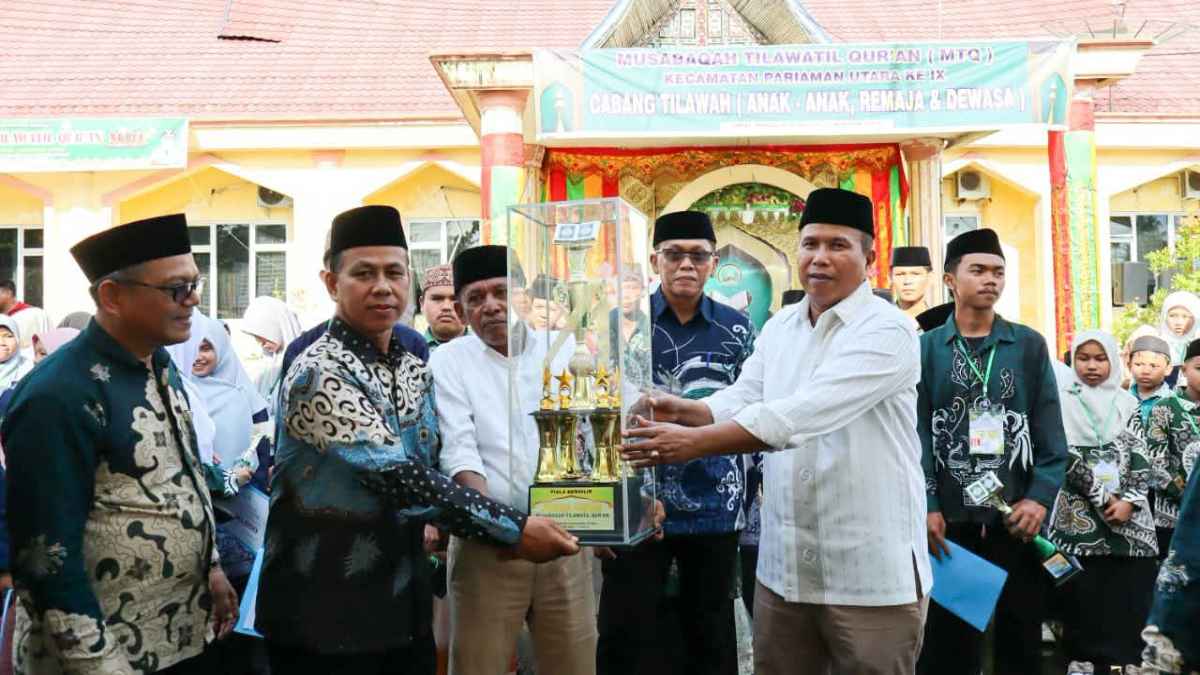 – Wakil Wali Kota Pariaman, Mulyadi, secara resmi menutup perhelatan akbar Musabaqah Tilawatil Quran (MTQ) Ke-IX Tingkat Kecamatan Pariaman Utara tahun 2026.(poto: istimewa).