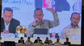 Lodewijk hadir sebagai pembicara dalam Kongres Umat Islam Indonesia (KUII) VIII Hari ke-2 di Hotel Bidakara, Jakarta Selatan, Sabtu (25/7/2026).(poto: mui.or.id).
