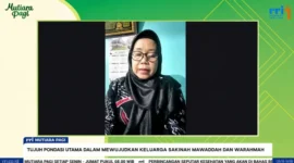 Penyuluh Agama Islam Kecamatan Sekayam, Mardiana,dalam tangkapan layar Obrolan Mutiara Pagi Islam RRI Sanggau, Jumat 17 Juli 2026. (poto: RRI).