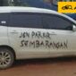 Hukum parkir dijalan umum dalam Islam.( poto : istimewa)