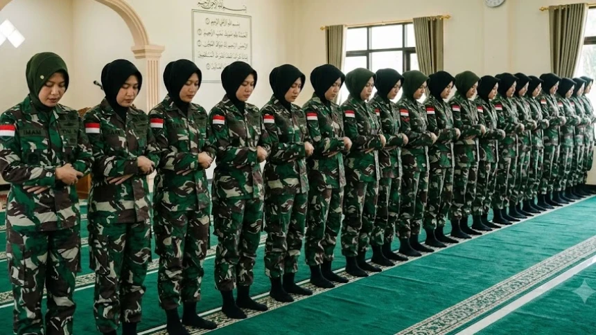 Posisi Imam Perempuan dalam Shalat Berjamaah.(poto: nuonline).