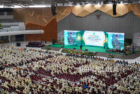 Muhammadiyah resmi membuka Muktamar ke-15 Nasyiatul Aisyiyah di Edutorium Universitas Muhammadiyah Surakarta pada Jumat, 7 Agustus 2026.(poto: republika).