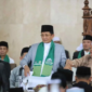 Menteri Agama Nasaruddin Umar saat Menag menghadiri peringatan Maulid Nabi Muhammad SAW 1448 Hijriah di Masjid Jami At Taqwa, Kampung Ujung Harapan, Kecamatan Babelan, Kabupaten Bekasi.(poto: istimewa).