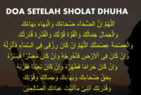 Doa Setelah shalat Dhuha.(poto: istimewa).