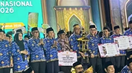 Sumbar raih juara umum MTQ Nasional Korpri VIII di Makassar.(poto: seriusnews.id).